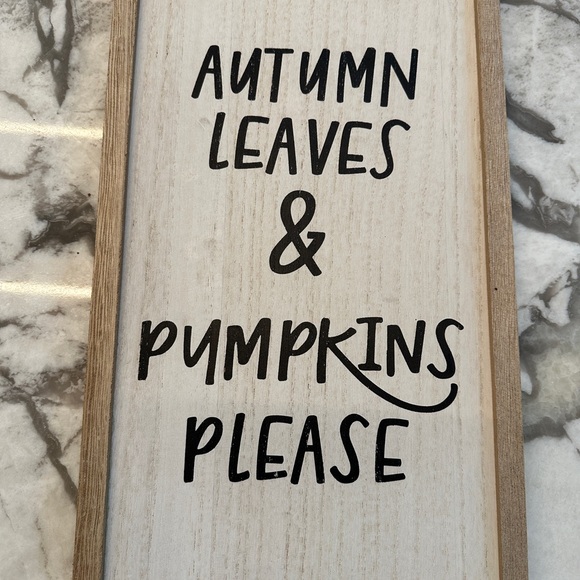 Doubled Sided Fall Sign - Picture 2 of 2